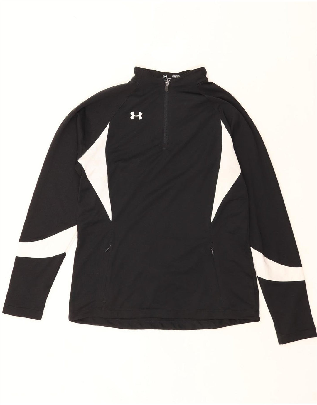 Under Armour Haut de Survêtement Zip Neck Pullover Homme Noir Colorblock