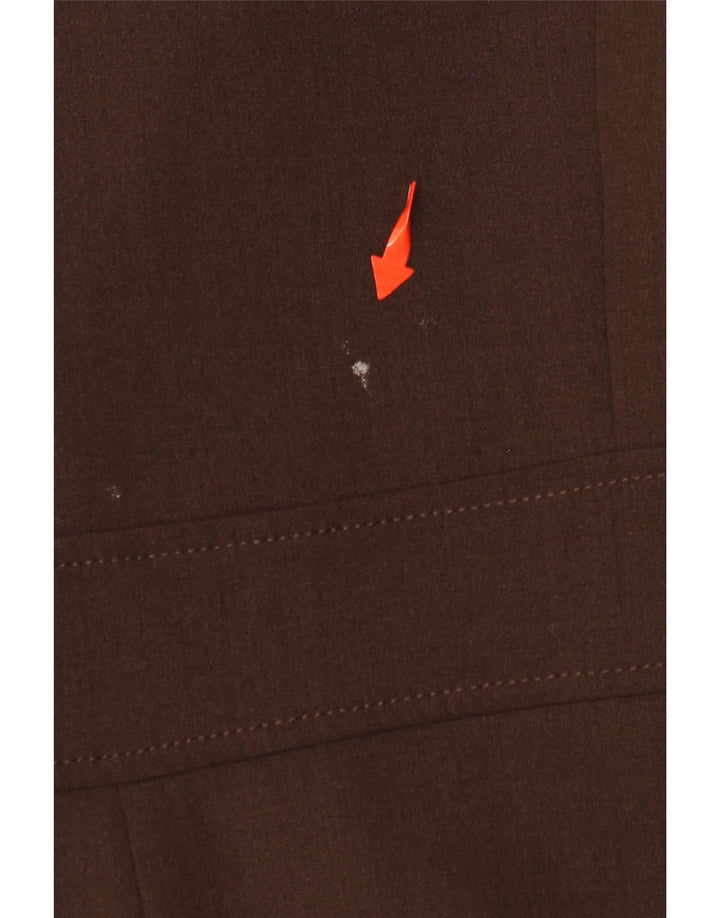 WALLIS Veste Blazer Petites Femme UK 14 Large Marron Polyester