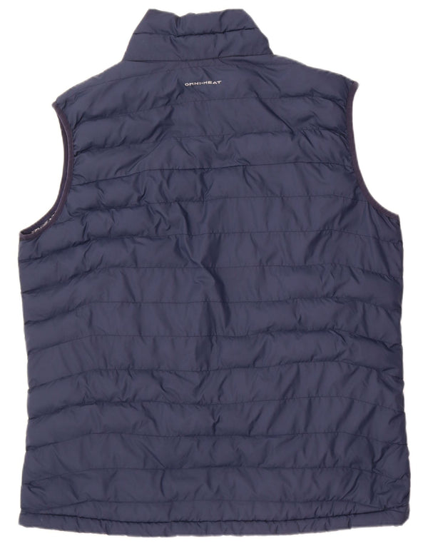 Columbia Gilet rembourré Omni-Heat pour homme UK 42 XL Bleu marine Polyester