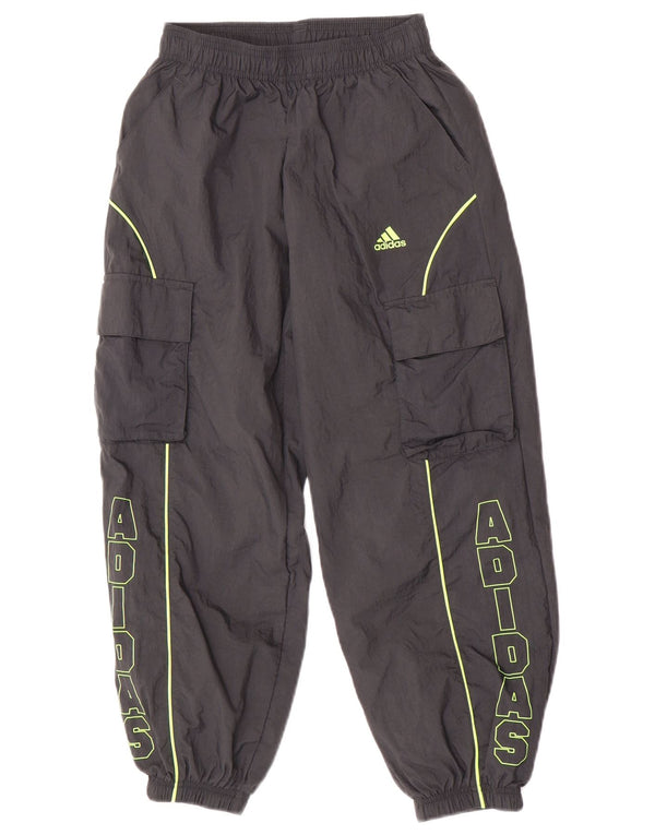 Adidas Pantalon de survêtement graphique pour garçon 9-10 ans W23 L25 Gris