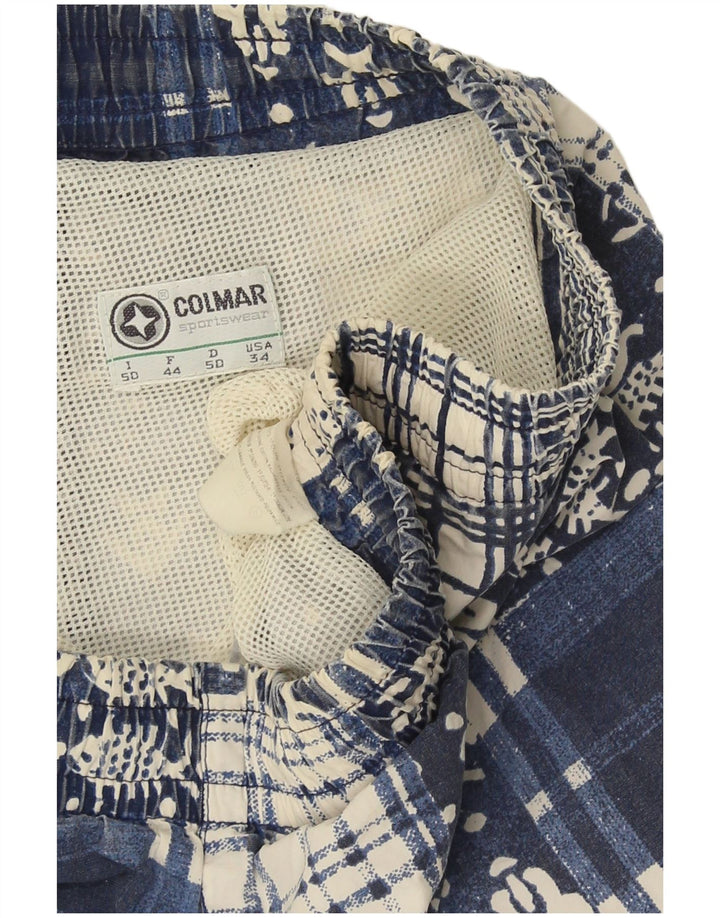 Colmar Short de Bain Homme IT 50 Large Bleu Patchwork Coton