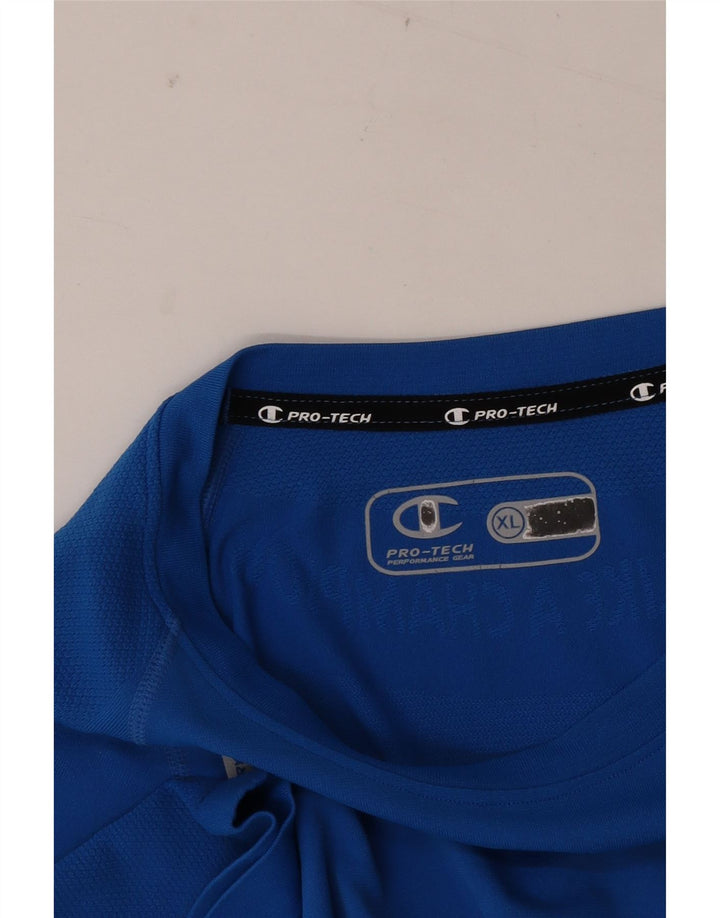 Champion T-Shirt Haut Homme Bleu XL