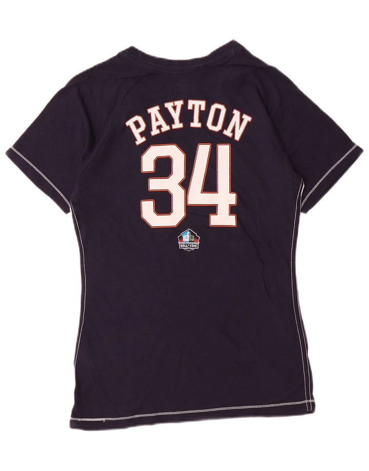 MAJESTIC T-shirt graphique Chicago Bears pour femme UK 10 Small Bleu marine