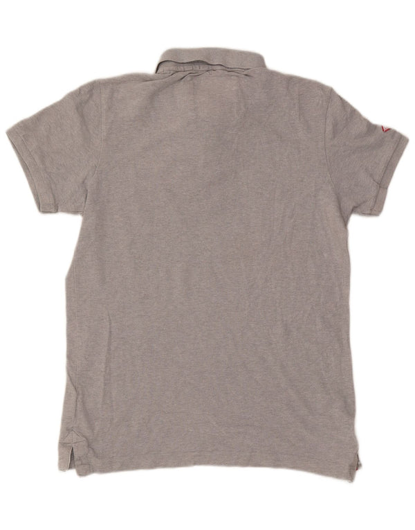 Superdry Homme The Classic Polo Large Gris Moucheté Coton