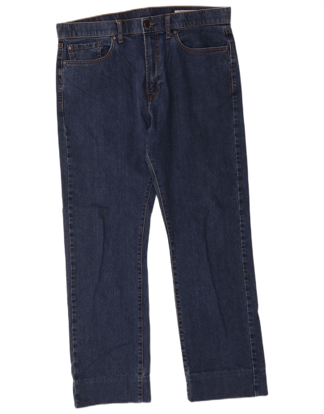 Marks & Spencer Jean droit régulier femme W36 L29 coton bleu