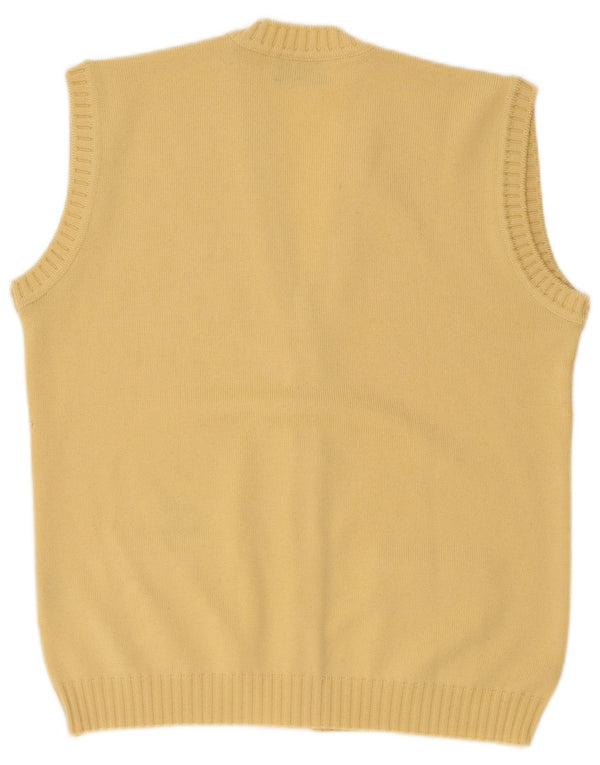 Woods & Irons Cardigan sans manches pour femme EU 44 XL Laine jaune