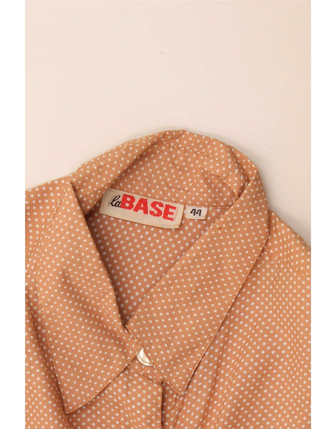 Chemise à manches courtes femme vintage IT 44 Orange moyen tacheté