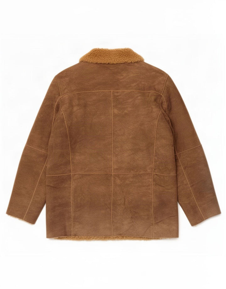 Gas Veste en cuir Sherpa pour homme UK 40 Large Beige