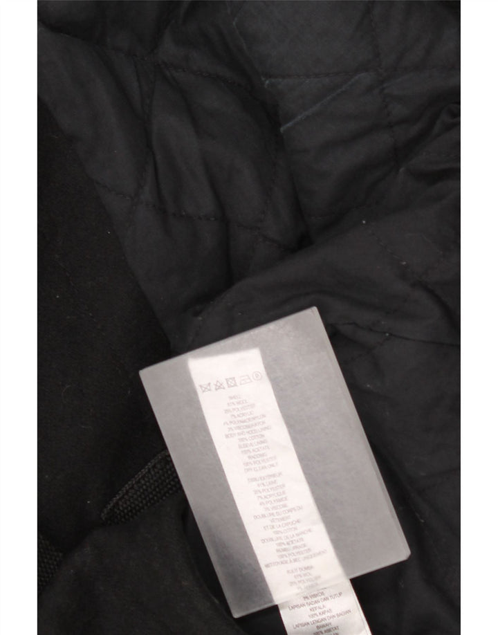 French Connection Caban Homme UK 40 Large Laine Noire