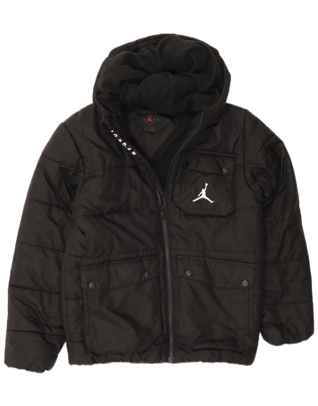 Jordan Veste matelassée à capuche garçon 13-14 ans Noir Polyester