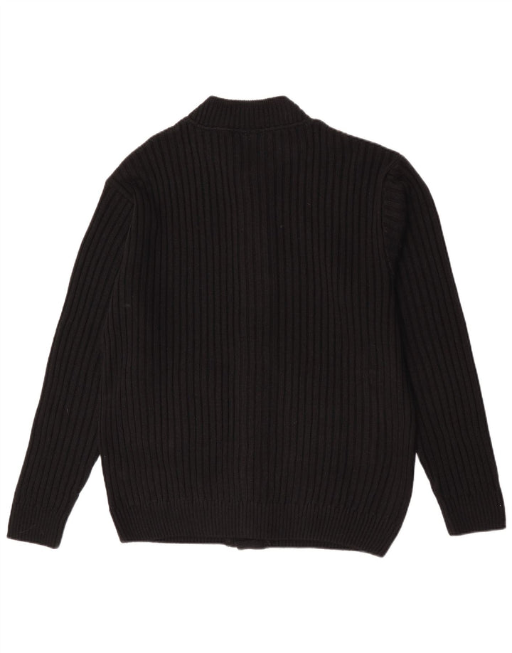 Roger Kent Pull Cardigan Homme IT 50 Acrylique Colorblock Noir Moyen