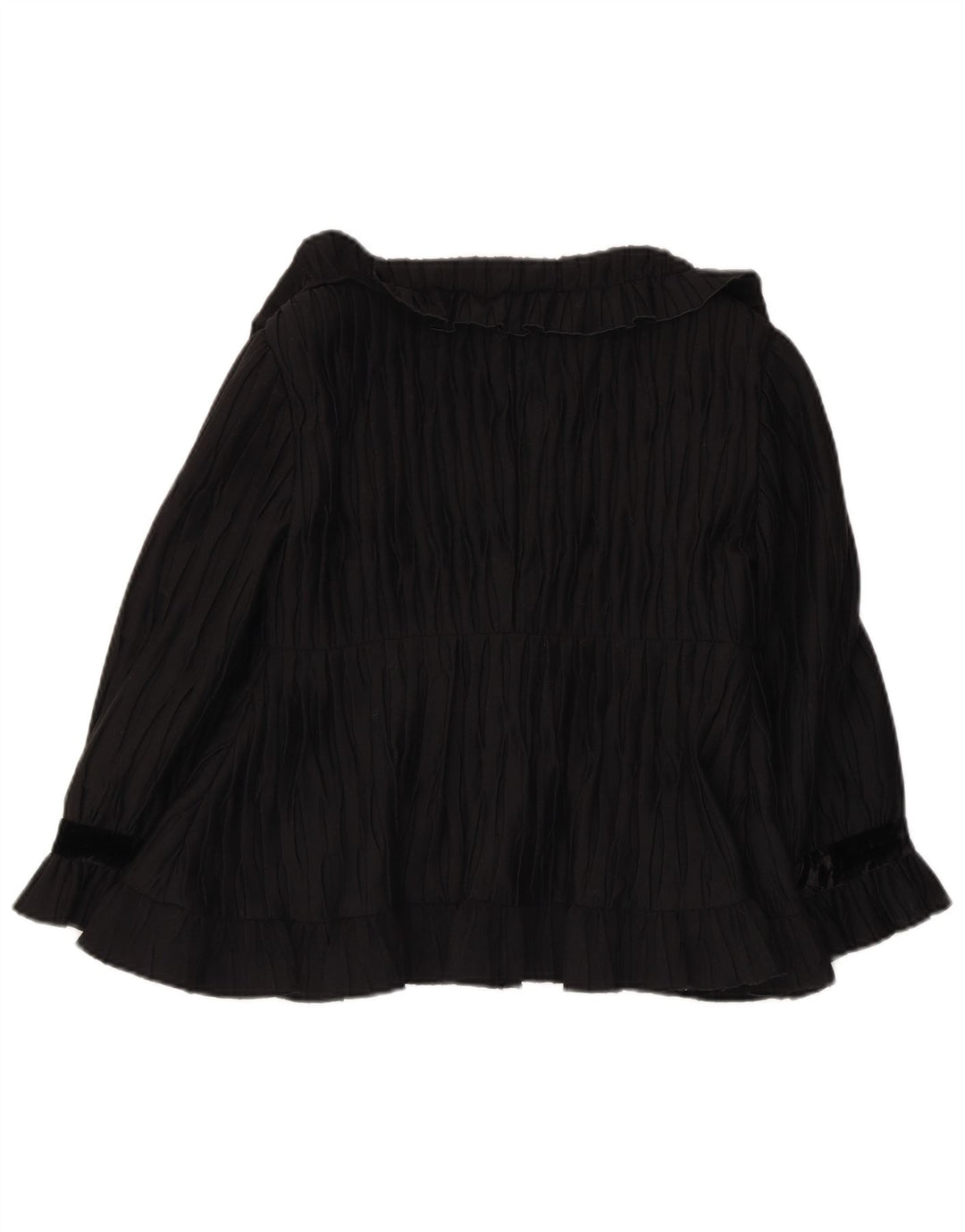 ANNA MOLINARI Haut boléro à manches 3/4 pour femme UK 12 Medium Noir