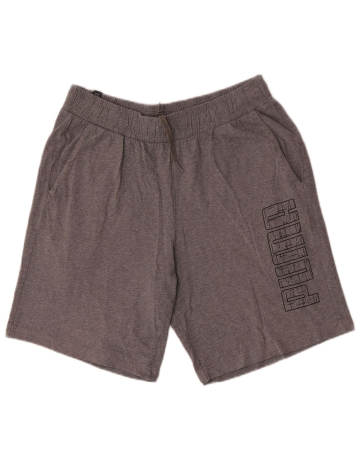 Puma Short Graphic Sport Homme Gris Moyen Moucheté