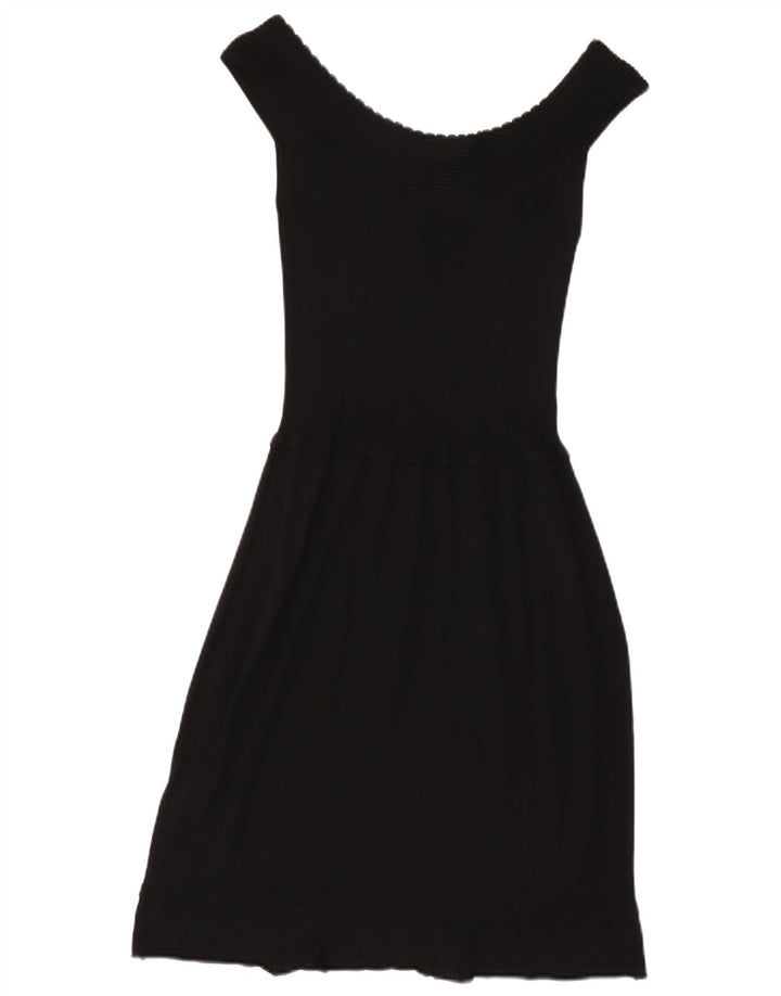 Liu Jo Femme Robe Épaules Dénudées IT 44 Viscose Noir Moyen
