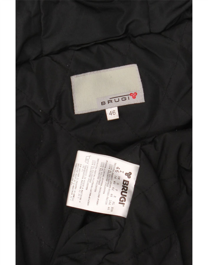 BRUGI Veste matelassée à capuche pour femme UK 44 Large Noir Polyester