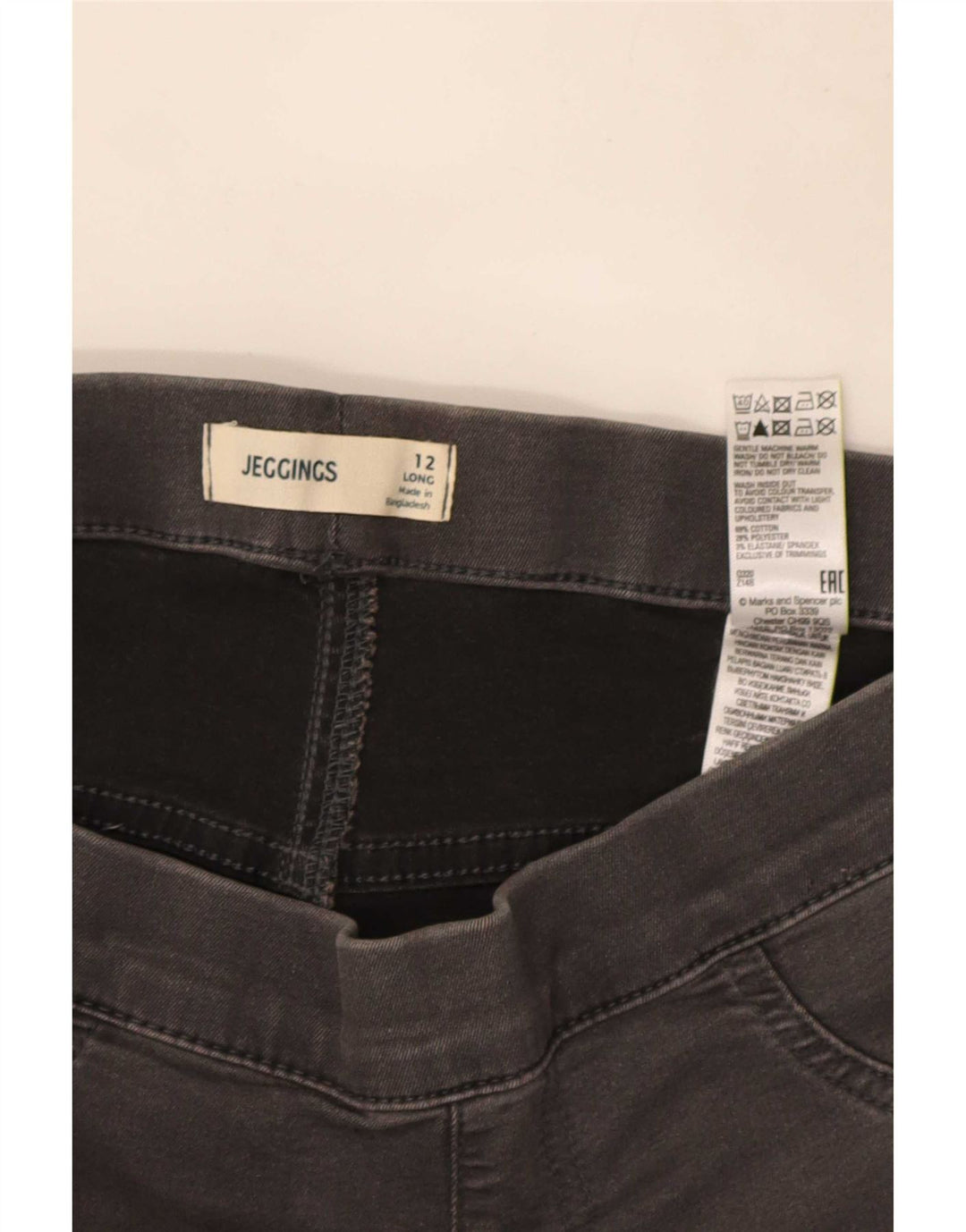 Marks & Spencer Jean Jegging pour femme UK 12 Medium W30 L30 Gris Coton