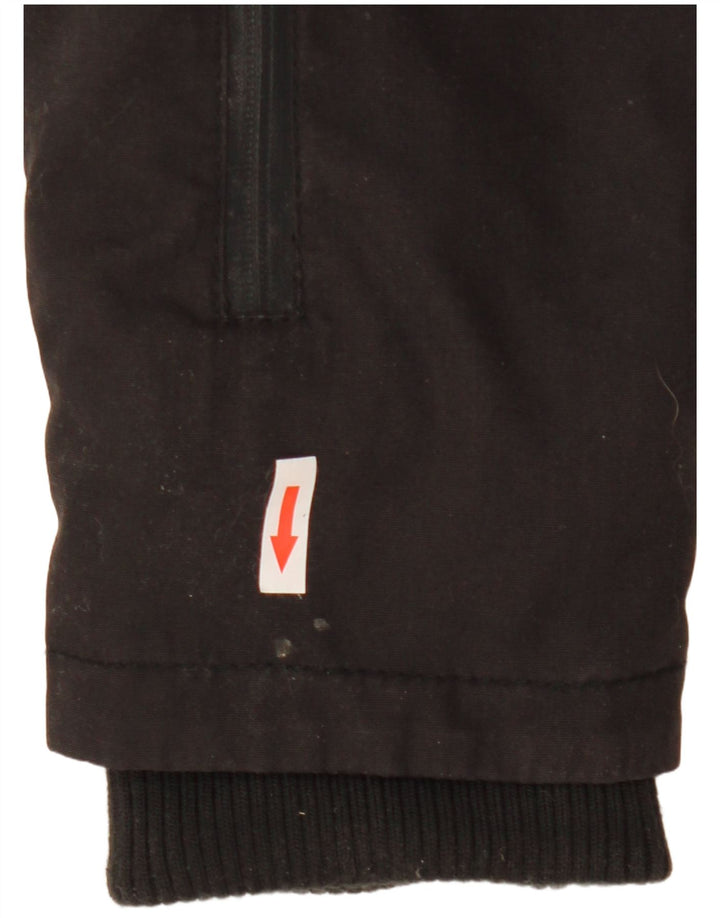 Review Mens Hooded Utility Jacket UK 40 Large Black Polyester
