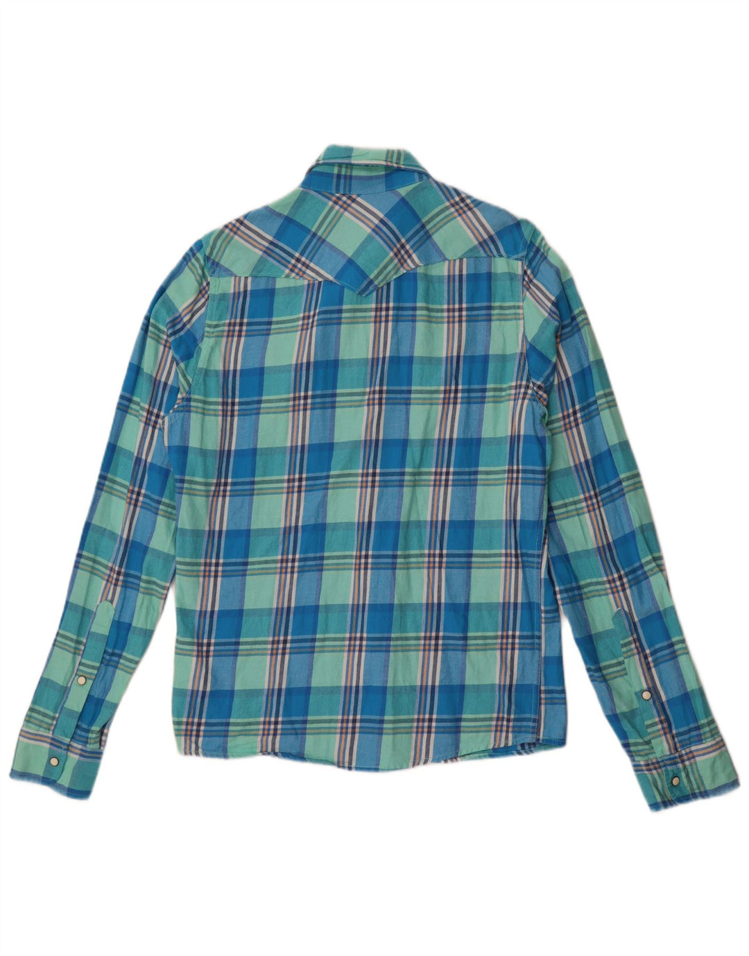 Hollister Chemise En Flanelle Homme Bleu Moyen Carreaux Coton