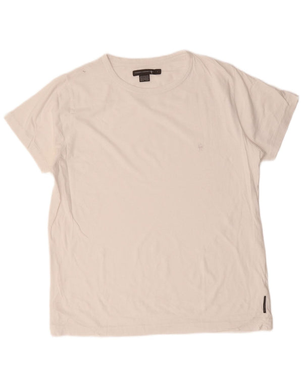 French Connection T-Shirt Homme Haut Large Blanc Coton
