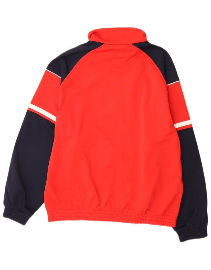 Lotto Veste de survêtement pour homme UK 40/42 Large Rouge Colorblock Polyester