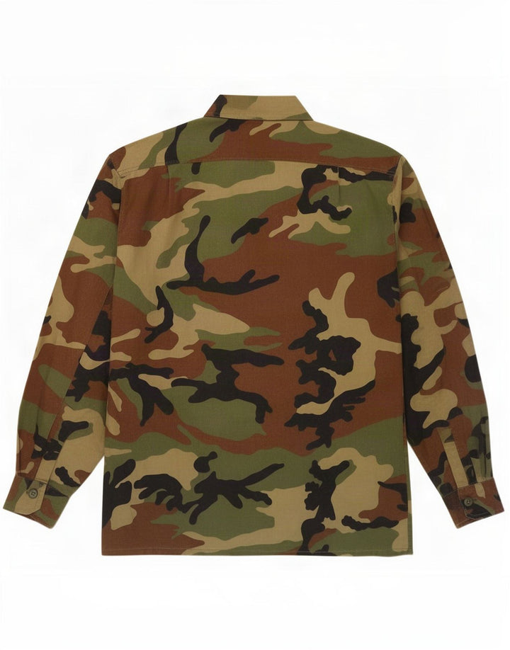 Chemise militaire homme Big Hunter coton camouflage moyen multicolore