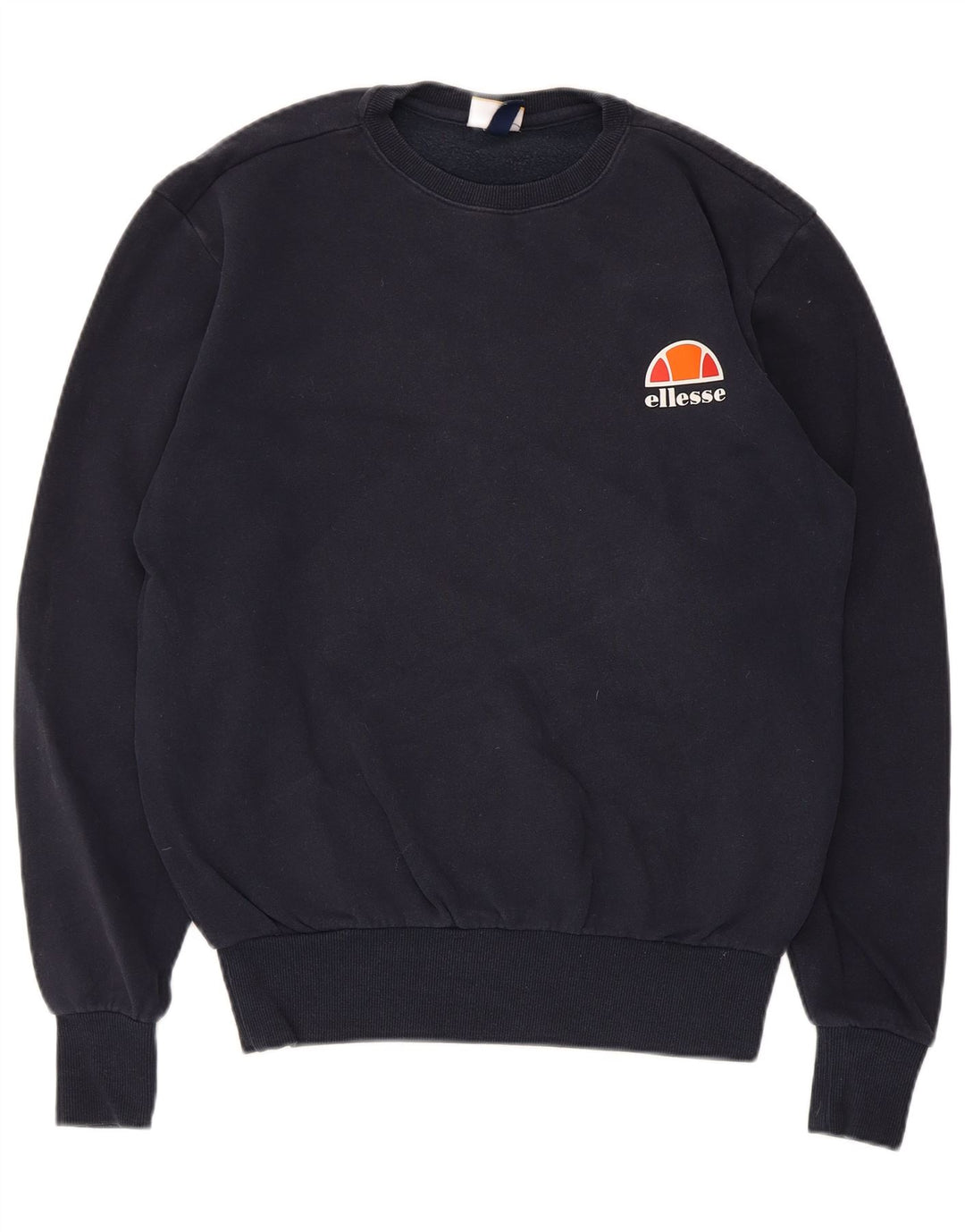 Ellesse Homme Sweatshirt Jumper Petit Bleu Marine Coton