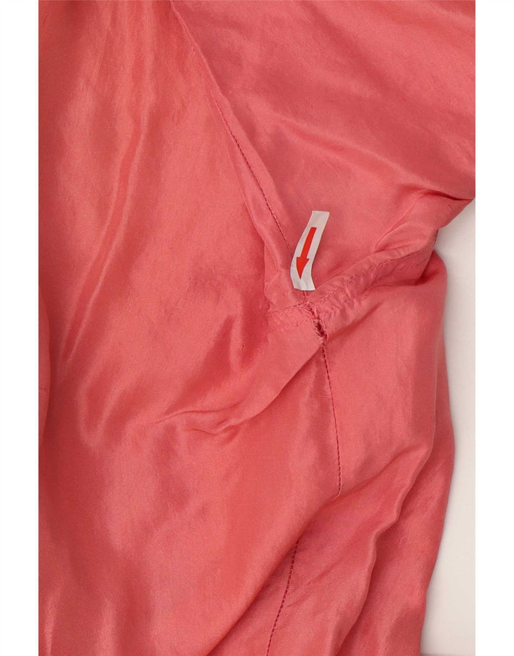 milano Chemise à manches courtes pour homme en soie rose moyen