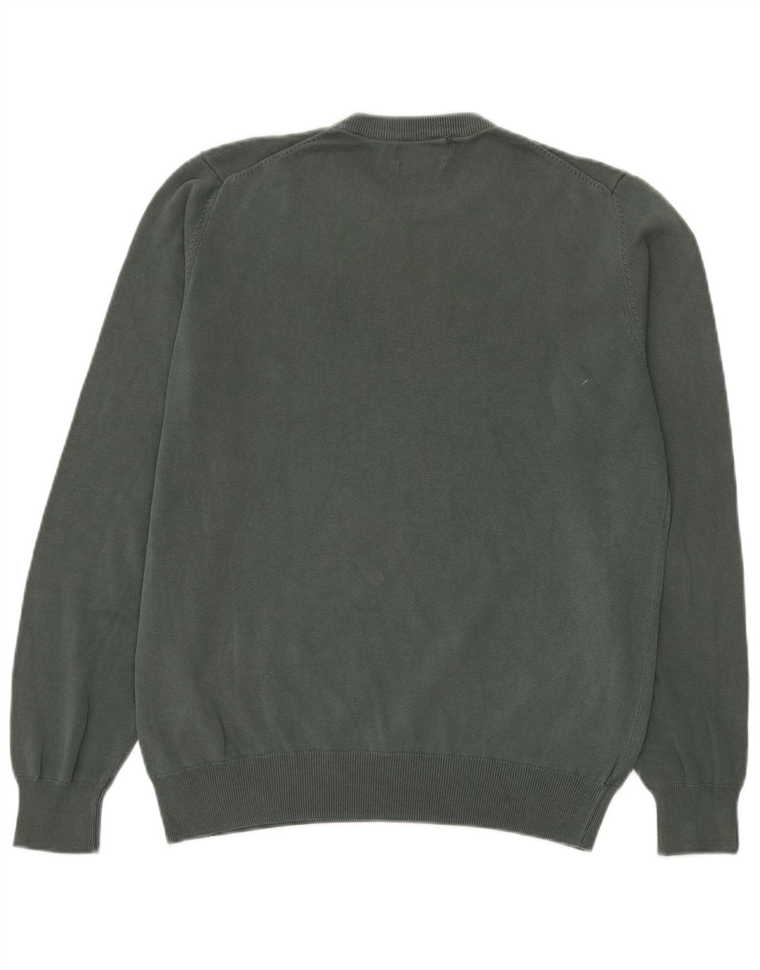 Marks & Spencer Pull Col Rond Homme Vert Moyen Coton