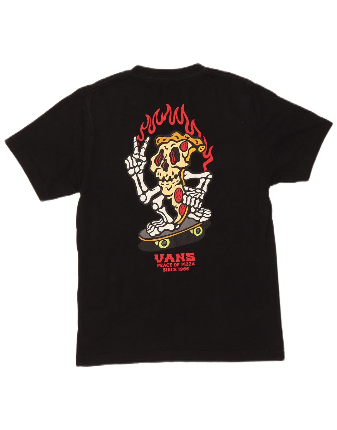 VANS T-shirt graphique coupe classique pour garçon 10-11 ans en coton noir moyen