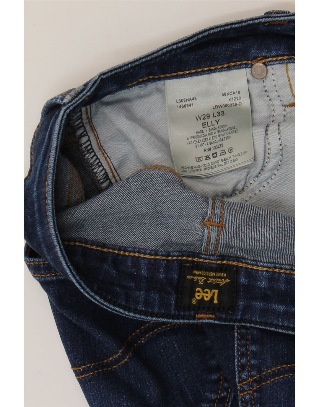 Lee Jean Slim Elly Femme W29 L30 Bleu Coton