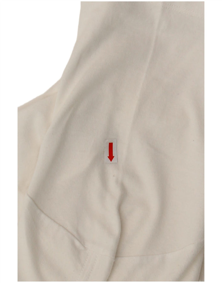 NIKE T-shirt coupe athlétique pour hommes, petit, en coton blanc