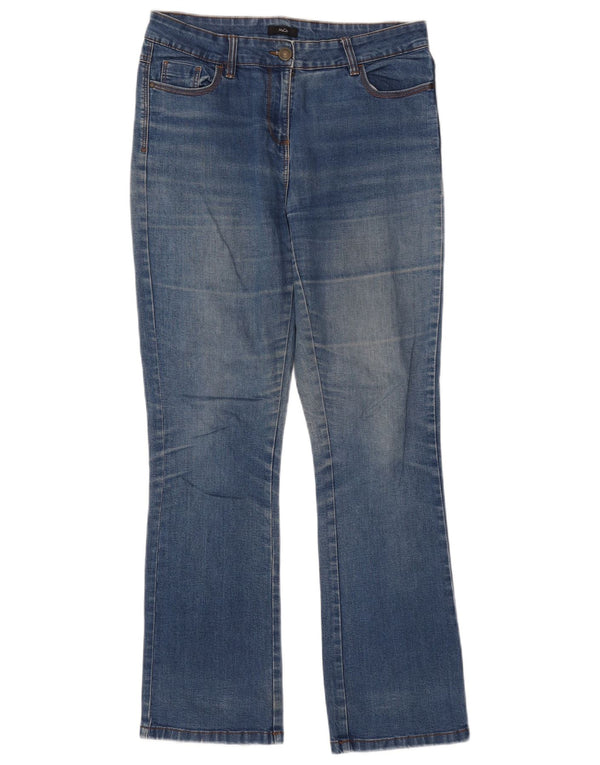 M&Co Jean bootcut pour femme UK 10 Small W32 L31 Bleu Coton