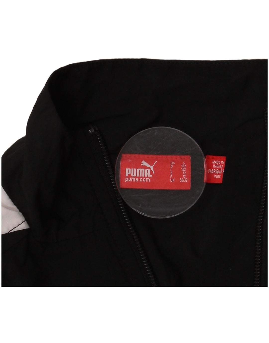 PUMA Veste de survêtement graphique pour garçon 11-12 ans Noir Colourblock