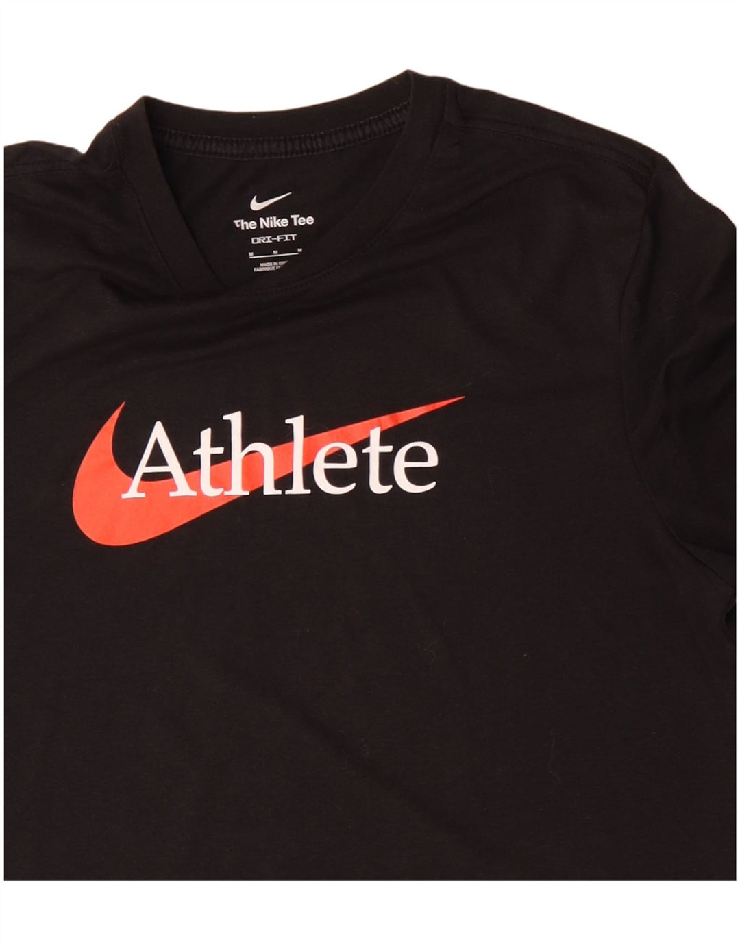 Nike Hommes Dri Fit Graphic T-Shirt Haut Noir Moyen Coton