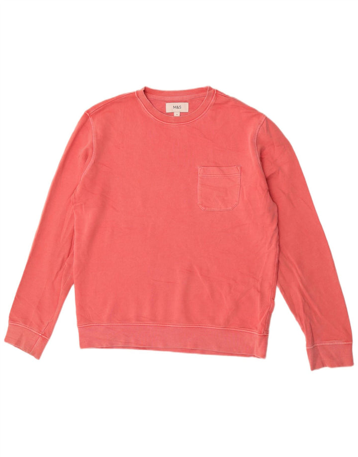 Marks & Spencer Sweat-Shirt Homme Rose Moyen Coton