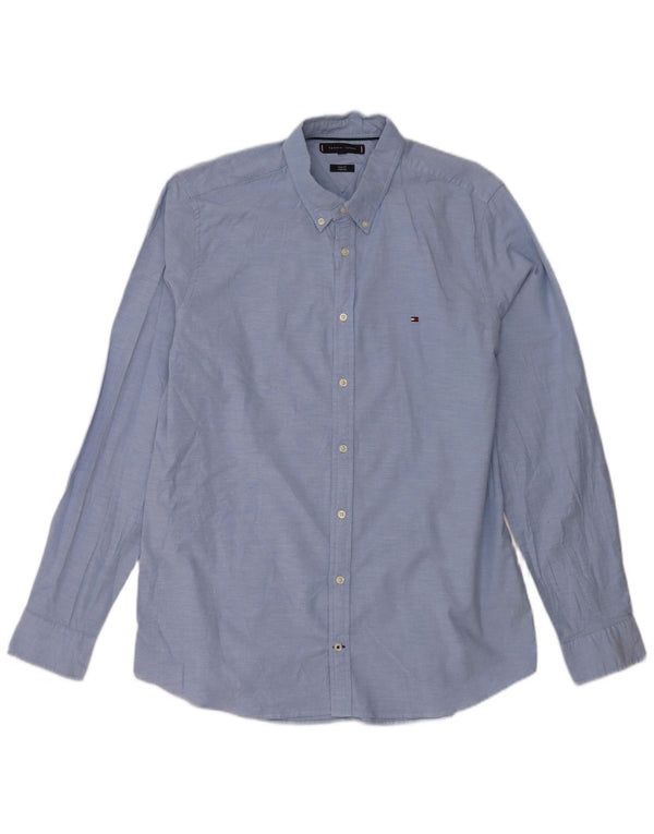 Tommy Hilfiger Chemise Slim Fit XL Bleu Coton