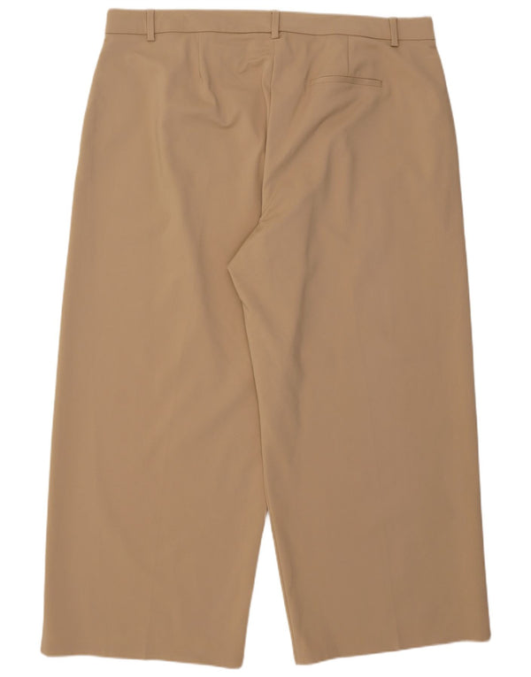 Marks & Spencer Pantalon chino taille haute pour femme UK 24 4XL W44 L28 Beige