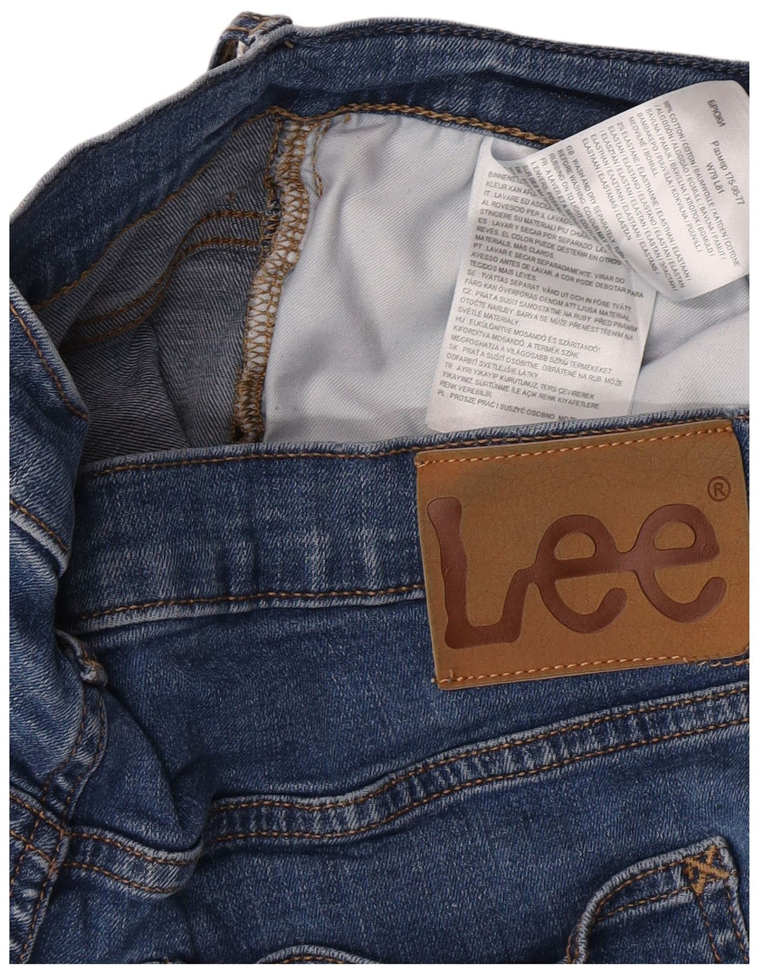 Lee Jean Slim Luke Femme W31 L32 Bleu Coton