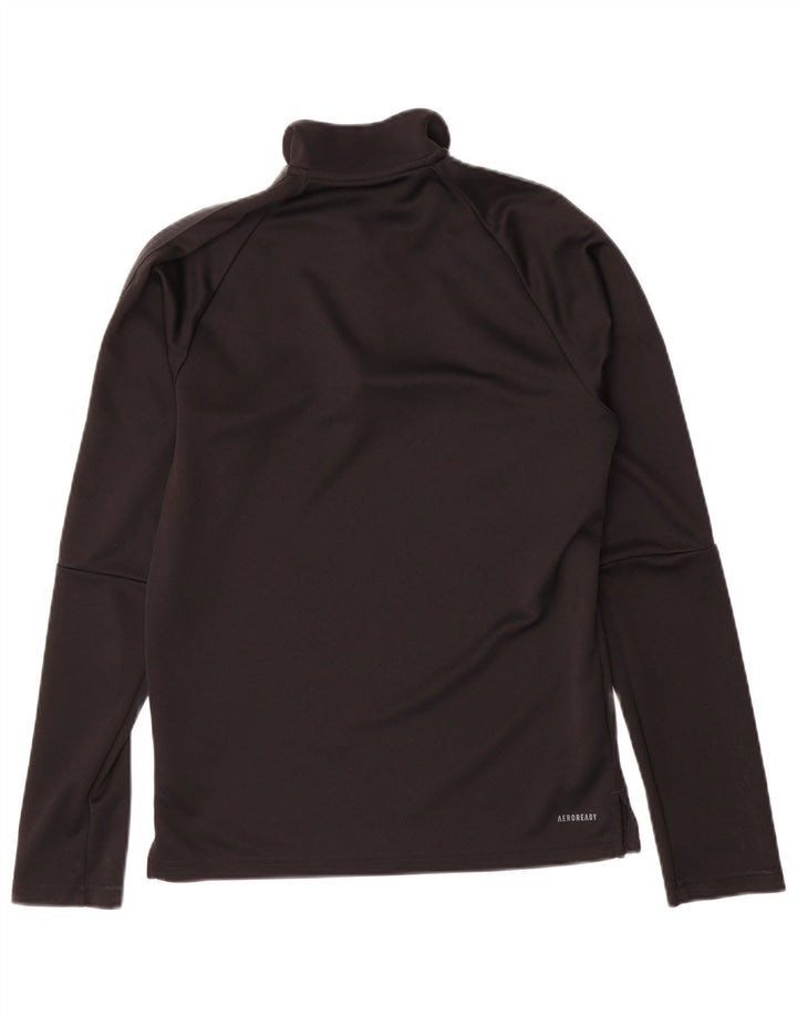 ADIDAS Haut de survêtement Aeroready pour homme avec col zippé Noir Taille S