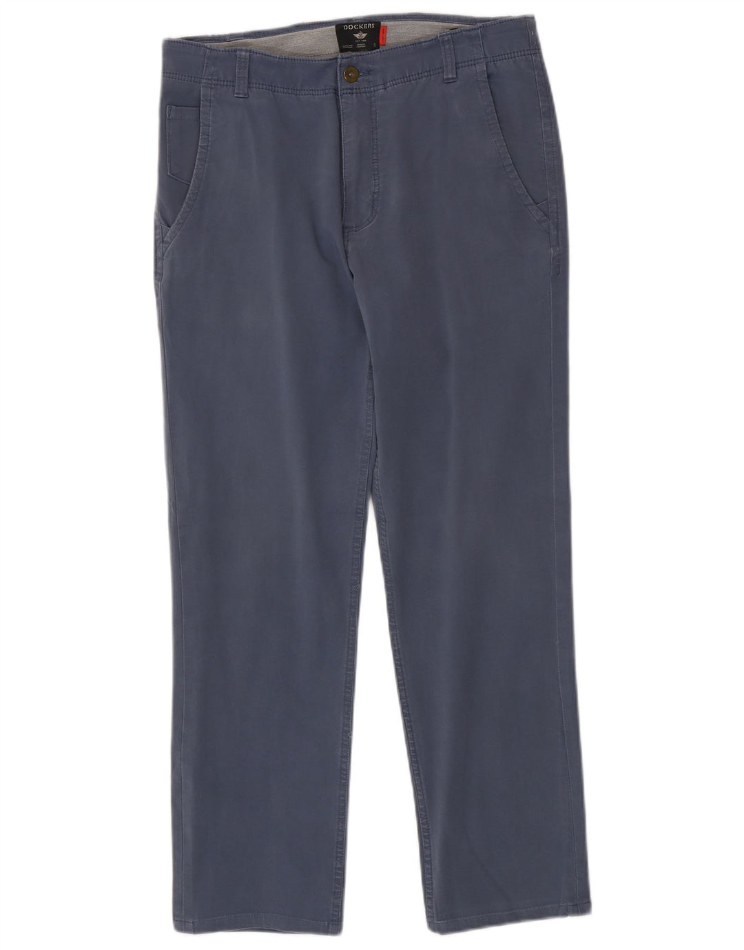 DOCKERS Pantalon Chino Droit Homme W31 L28 Bleu Coton