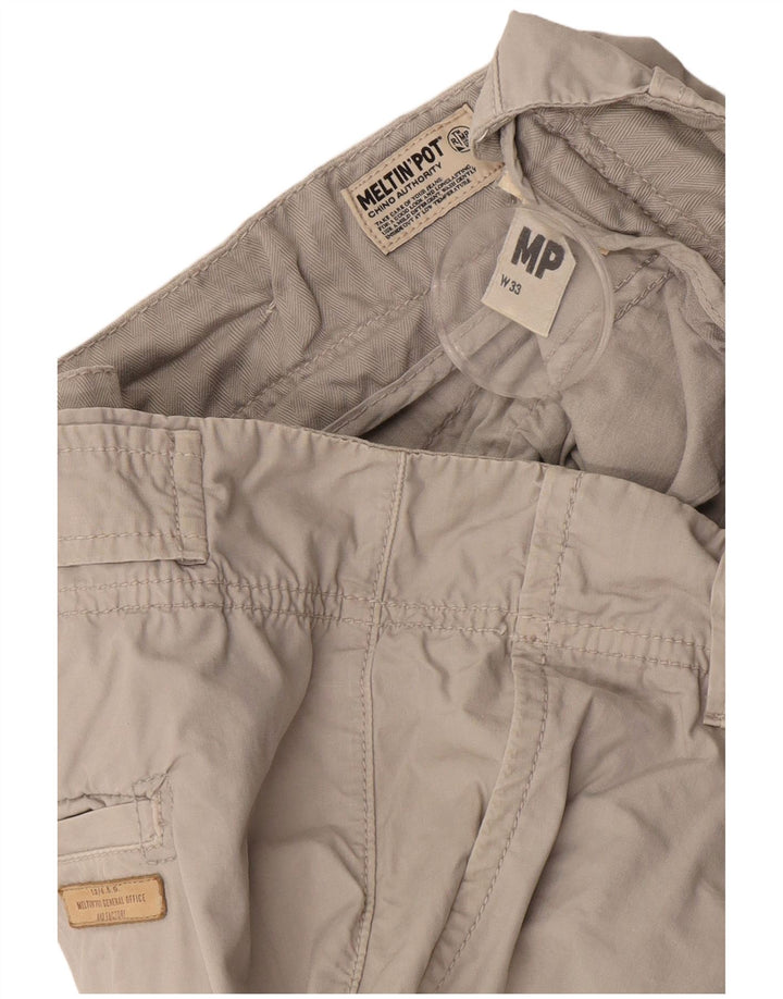 MELTIN' POT Short Cargo Homme W33 Beige Moyen