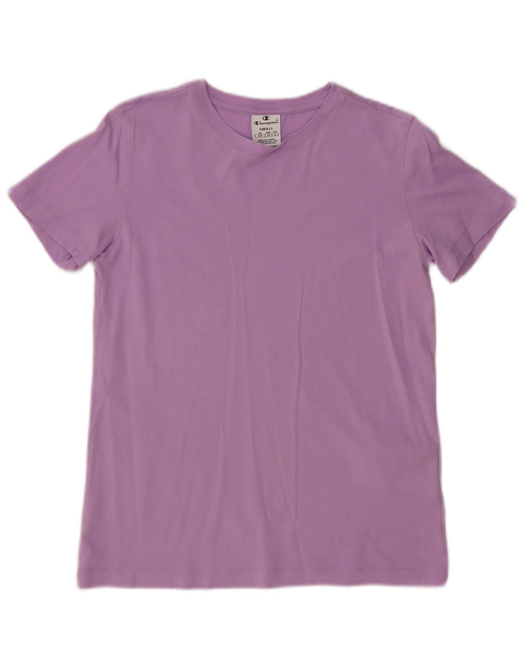 CHAMPION T-Shirt Femme Top UK 10 Petit Violet Coton