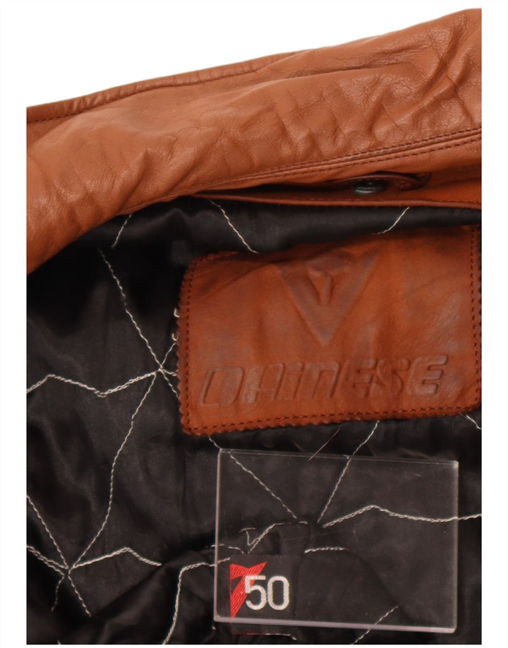 Dainese Veste en cuir coupe ample pour homme IT 50 Cuir marron moyen