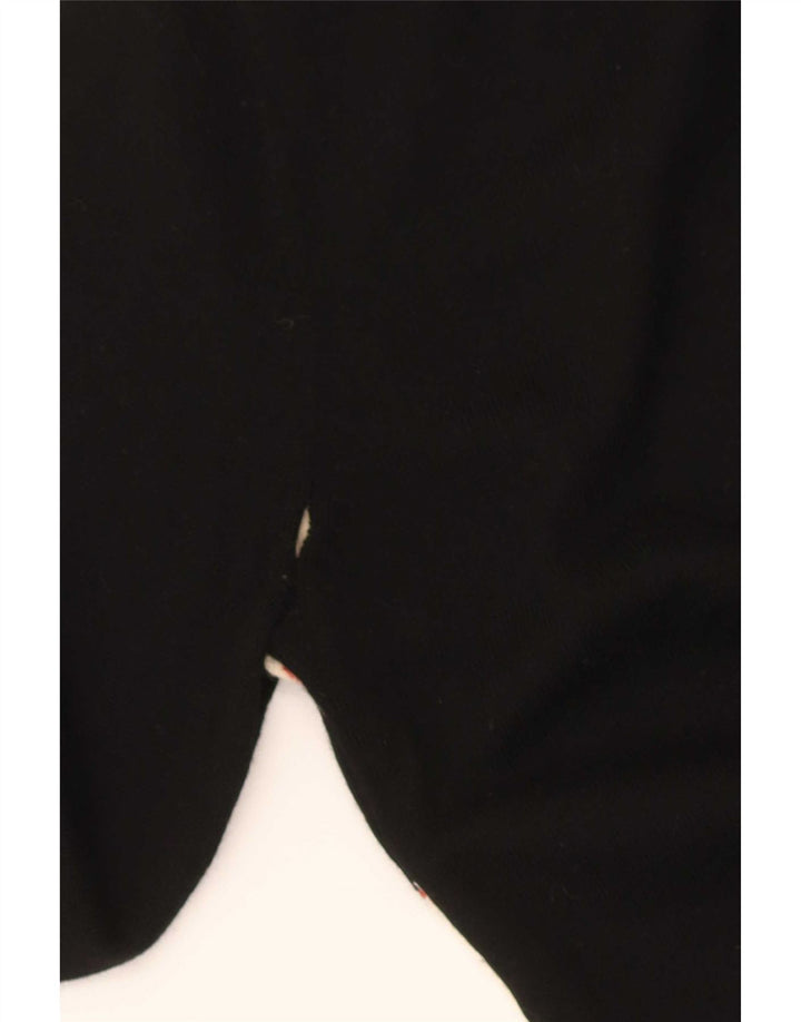 Lacoste Femme Col V Pull Pull Taille 40 Moyen Noir Argyle/Diamant