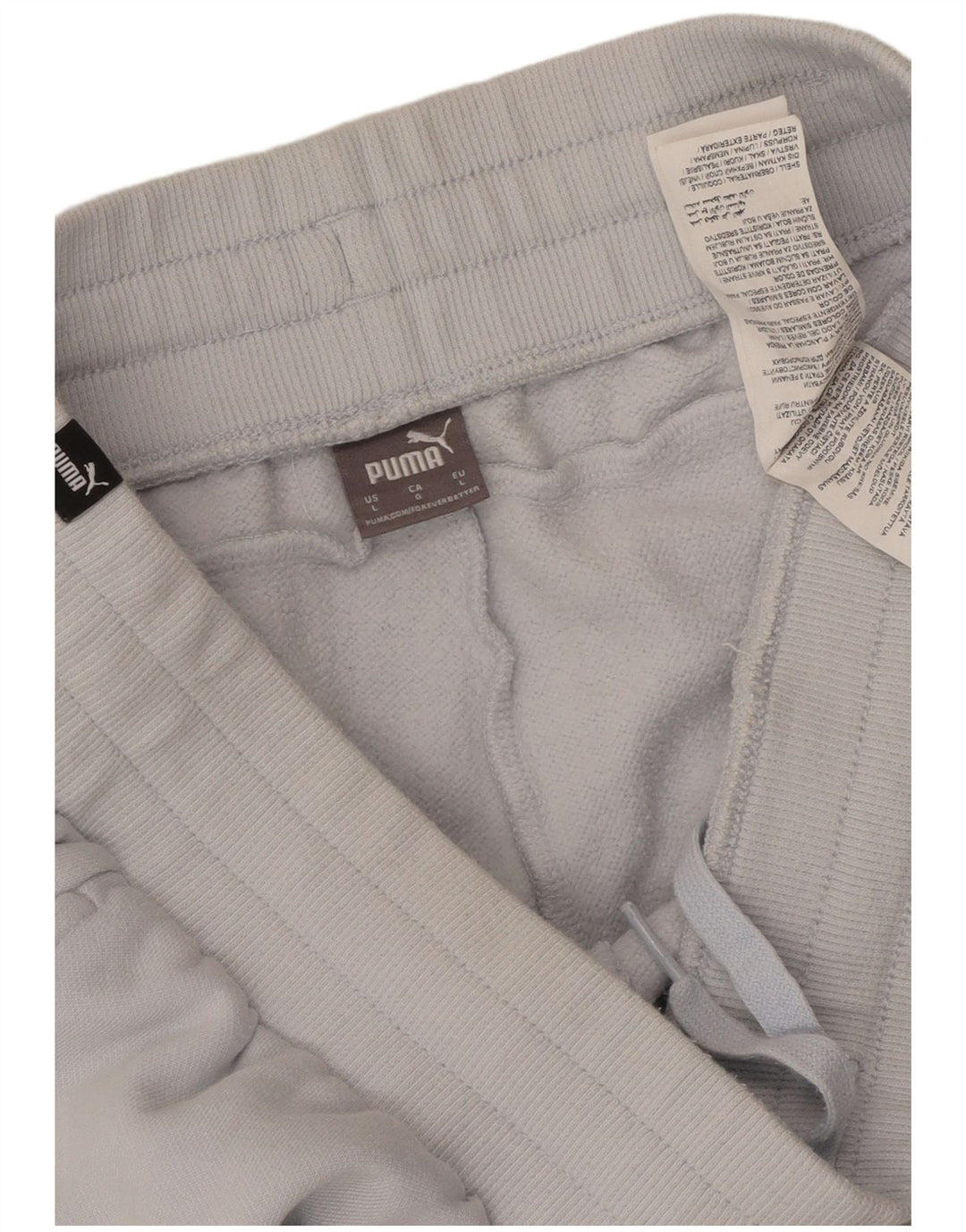 PUMA Pantalon de survêtement pour femme Joggers UK 14 Large Bleu Coton