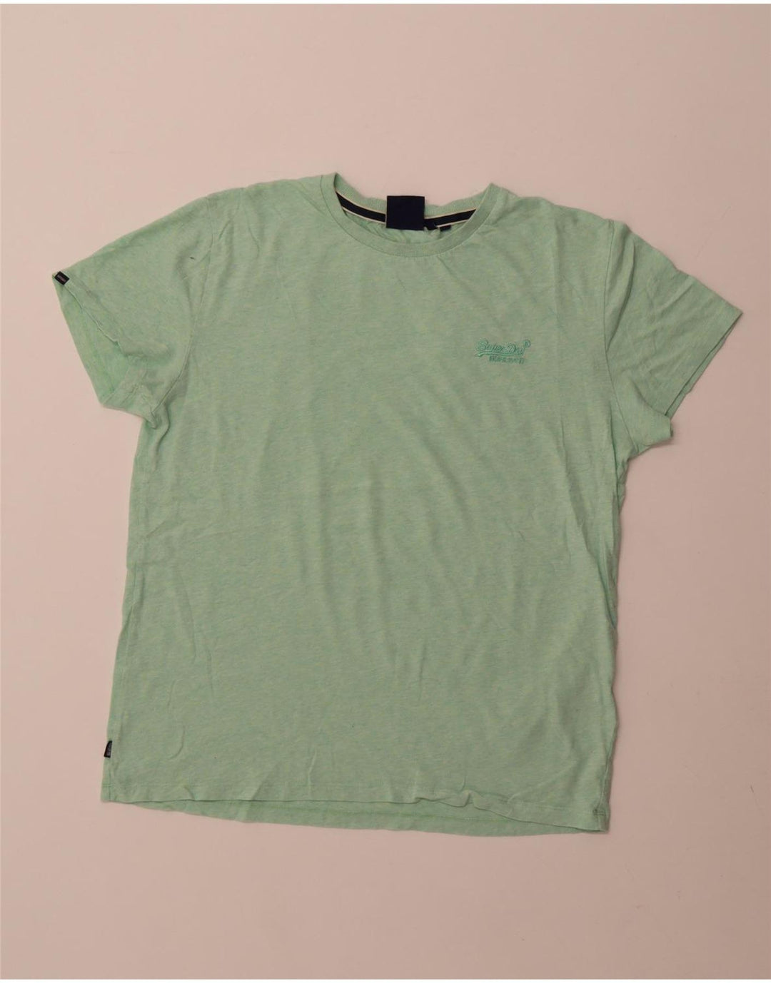 Superdry T-Shirt Homme Top Large Vert Coton