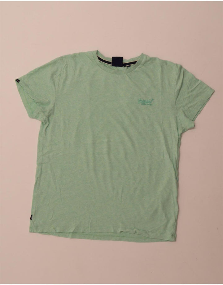 Superdry T-Shirt Homme Top Large Vert Coton