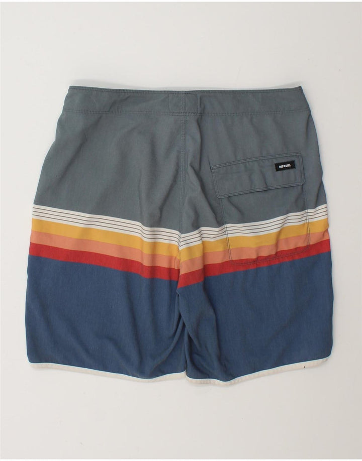 Rip Curl Short de Bain Homme Moyen Rayé Multicolore Polyester