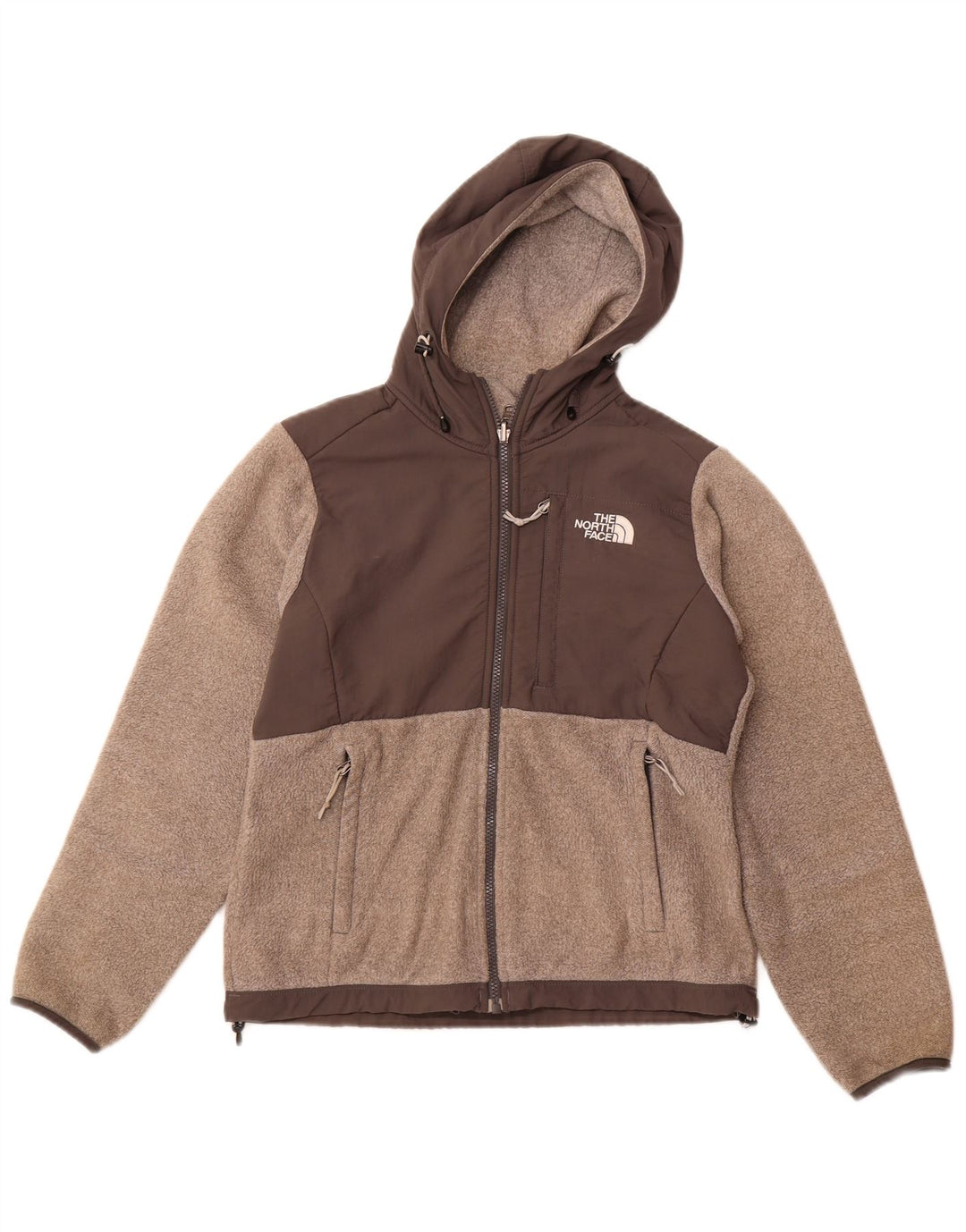 THE NORTH FACE Veste polaire surdimensionnée pour femme UK 6 XS Gris Colourblock