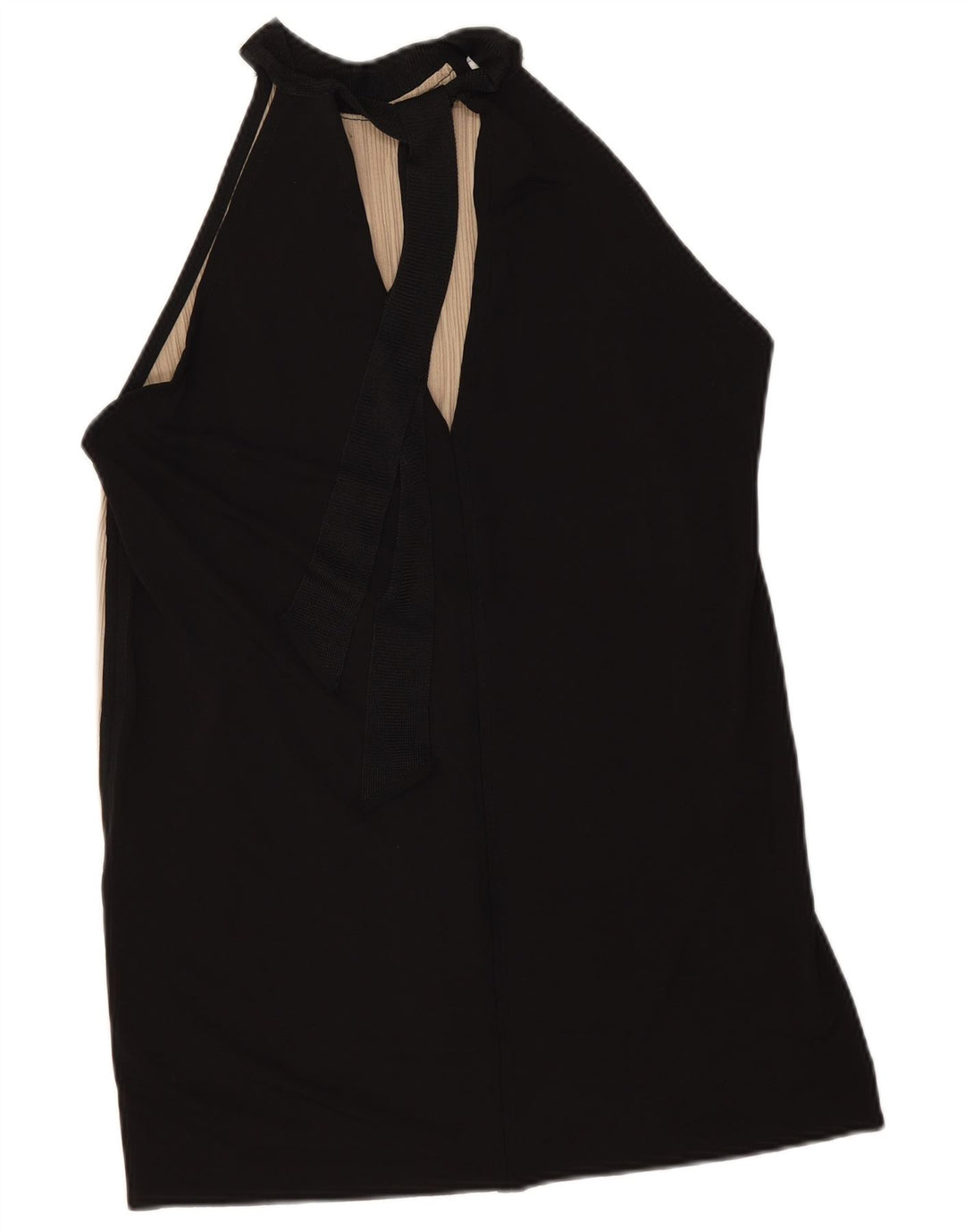 Zara Haut Licou Femme UK 44 Beige Moyen Colorblock